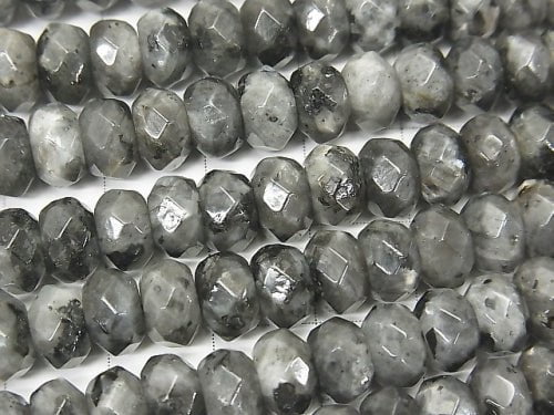 1Strang $7.79! Larvikit Facettierte Knopf Rondelle 8x8x5mm 1Strang Perlen (ca.15Zoll/36cm)