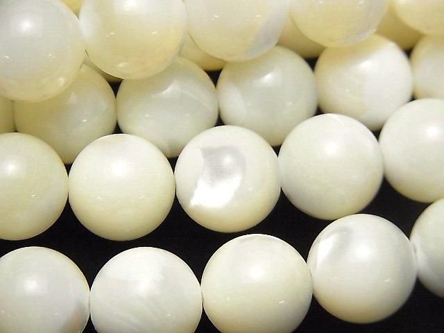 1 fil 14,99 $ ! Perles de nacre blanches rondes 12 mm 1 fil (env. 15 pouces / 36 cm)