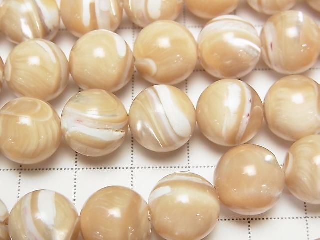 1 fil 14,99 $ ! Nacre MOP Beige Rond 12mm 1 fil perles (env. 36cm / 15 pouces)