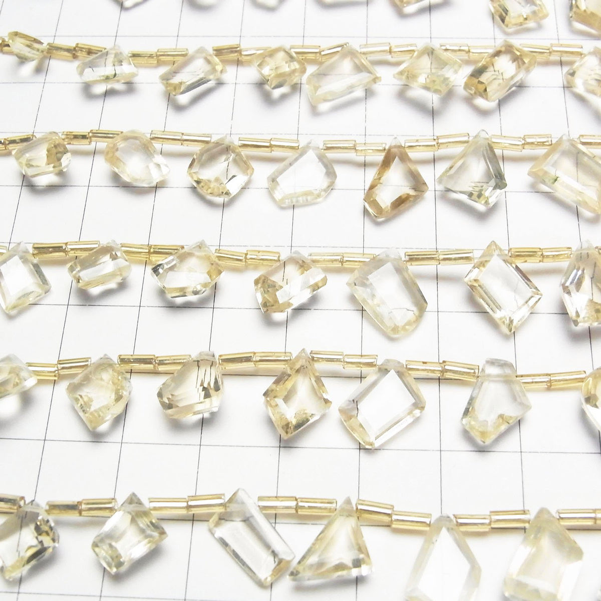 High Quality Scapolite AAA- fancy shape cut 1strand beads (13pcs )