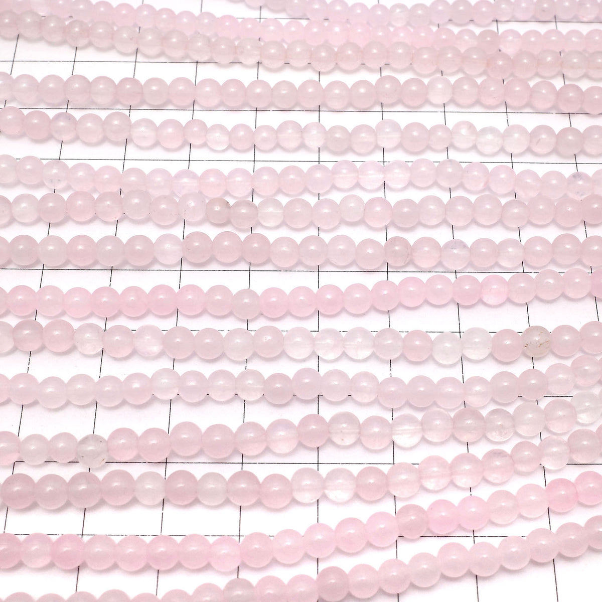 Pink Color Jade (Clear Type) Round 4mm 1strand beads (aprx.15inch / 37cm)