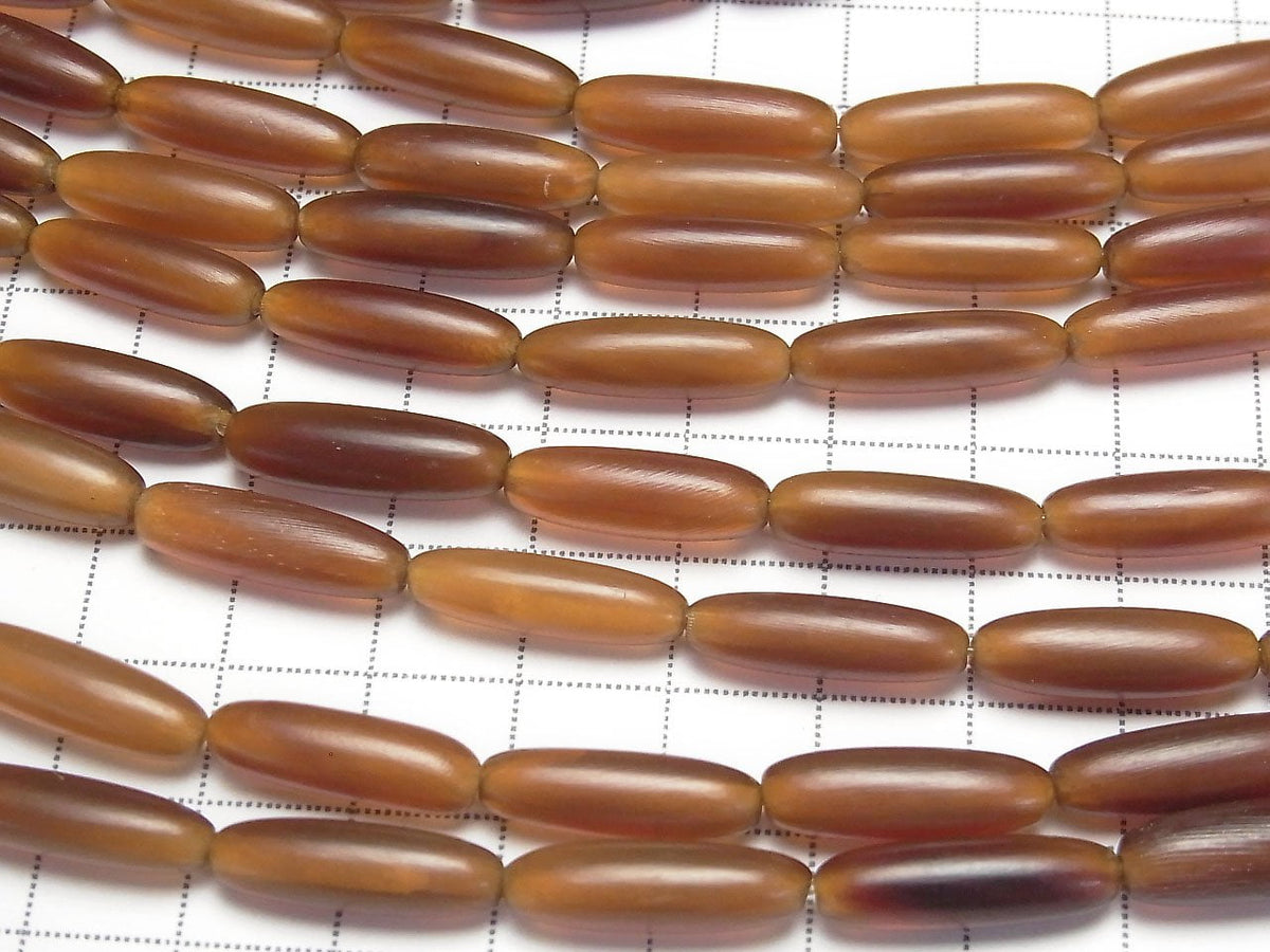 1strand $5.79! Buffalo Horn Rice 21x6x6 Yellow 1strand beads (aprx.15inch / 38cm)