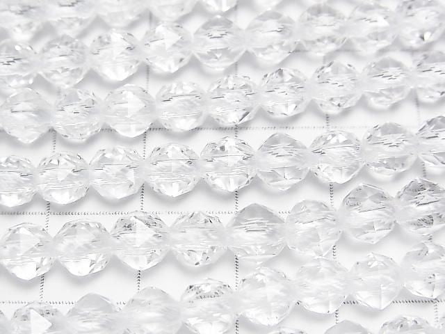 High Quality! Crystal Quartz AAA Star Faceted Round 6mm 1/4 or 1strand beads (approx. 15 inches/38 cm)