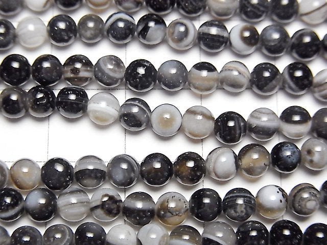 Tibetan Agate (Eye Agate) Round 4mm 1strand beads (aprx.15inch/38cm)
