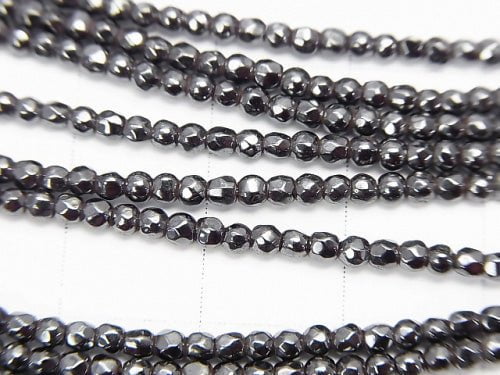 Magnetic! Hematite Faceted Round 2mm 1strand beads (aprx.15inch/38cm)