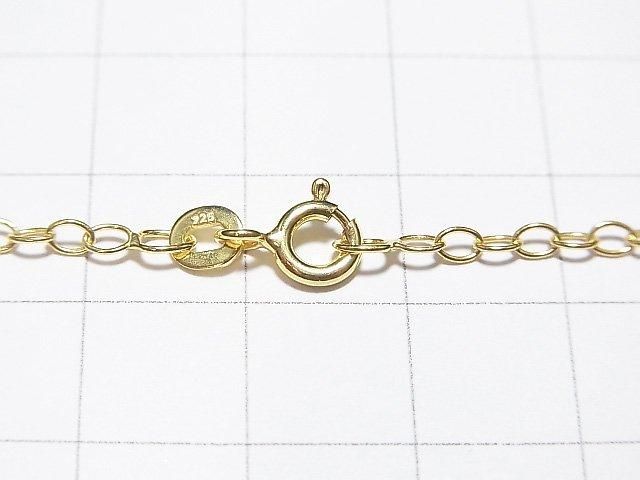 Chaîne fine maille forçat en Argent 925 plaqué Or 18 carats de 2,5 mm, 40-45-50-60cm, 1 pièce