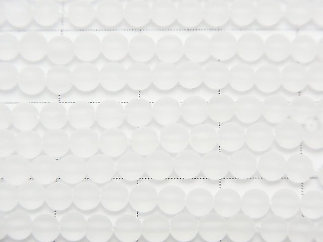 Frosted Quartz AAA Round 3mm 1strand beads (aprx.15inch/36cm)