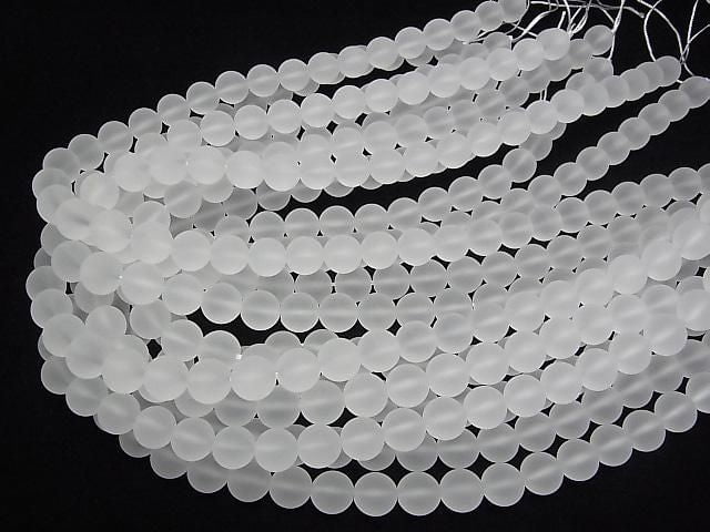 Frosted Quartz AAA Rund 10mm 1/4 oder 1 Strang Perlen (ca. 15 Zoll/37 cm)