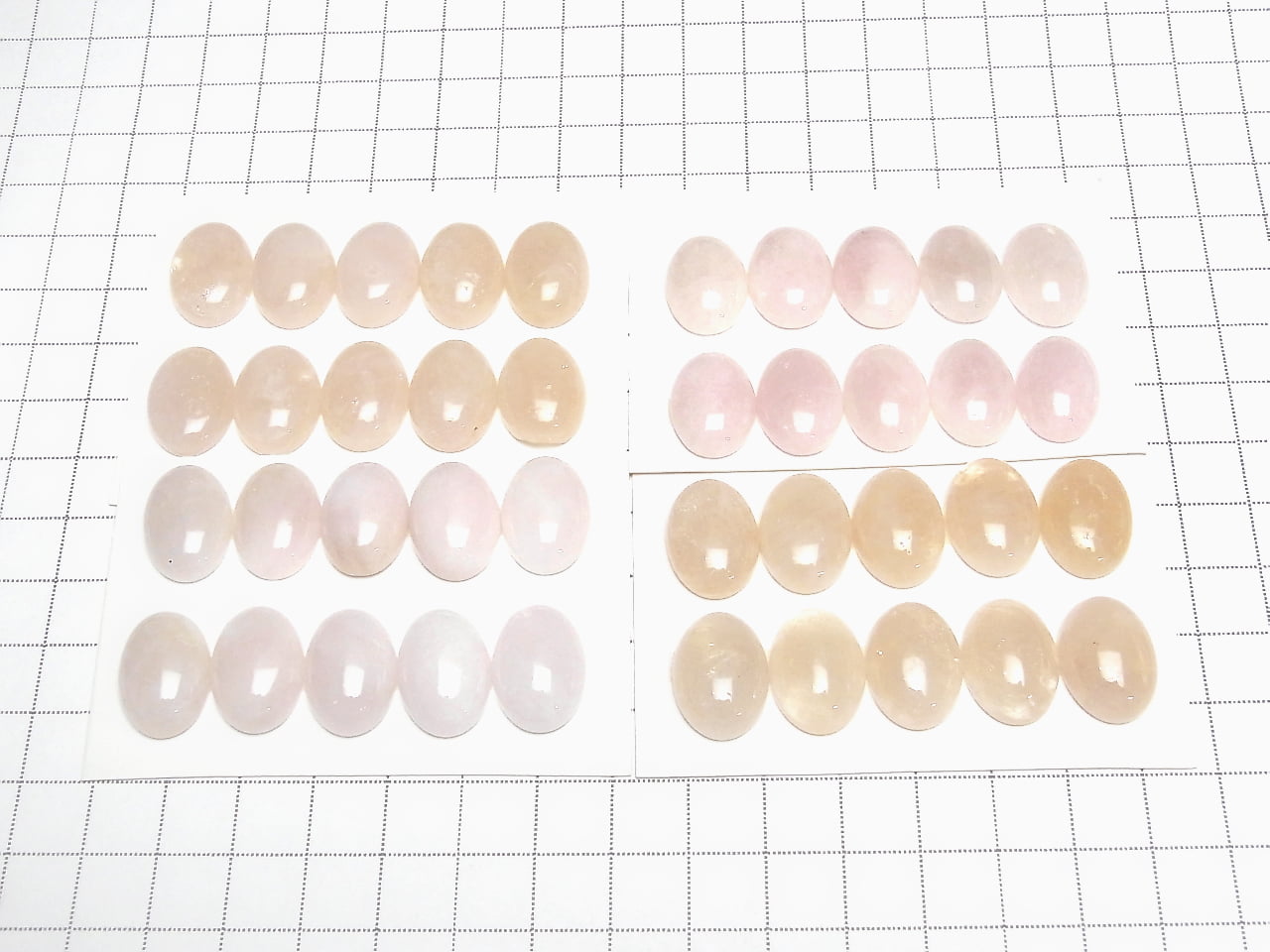 Morganite Cabochon Ovale AA 18x13mm 2pcs
