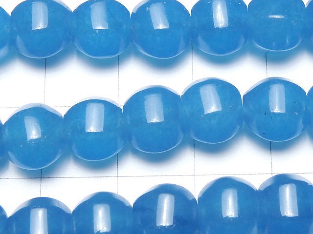 1strand $5.79! Blue Jade 6Faceted 8mm NO.3 1strand beads (aprx.15inch / 38cm)