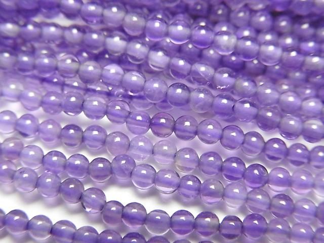 紫水晶 AAA 圓珠 2mm 一串 (約15英吋/38公分)