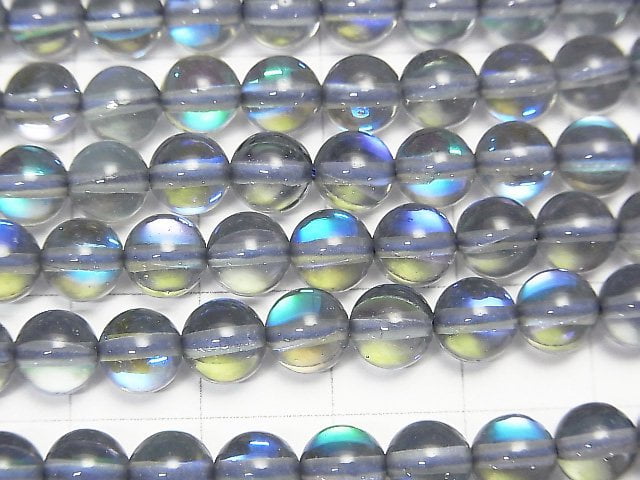 Blue Luna Flash Round 6mm 1strand beads (aprx.15inch/36cm)