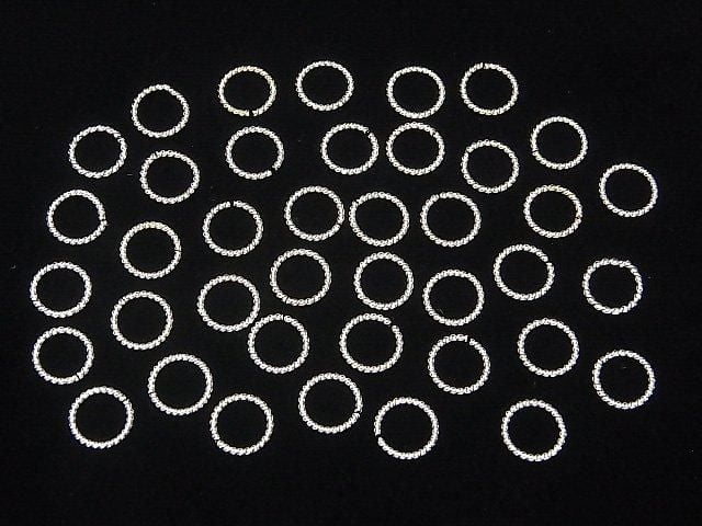 Bague corde Argent 925 (Ouverte/Fermée) Finition argent pur 4 6 8 10 12mm 10pcs