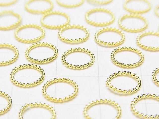 Bague Corde en Argent 925 (Type Ouvert/Fermé) Plaqué Or 18K 4, 6, 8, 10, 12mm 10pcs