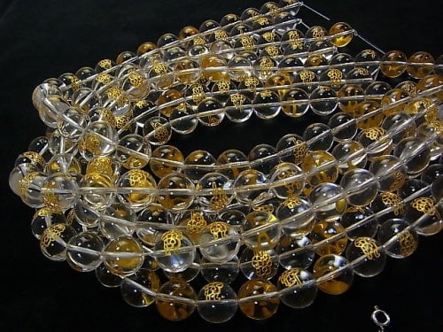 Crystal Quartz AAA Round 10 mm, 12 mm, 14 mm half or 1strand beads (aprx.15 inch / 37 cm)
