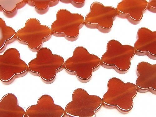 紅瑪瑙 AAA 花朵圖案 12x12x3mm 半串或 1 串珠子 (約 15 英寸/38 公分)