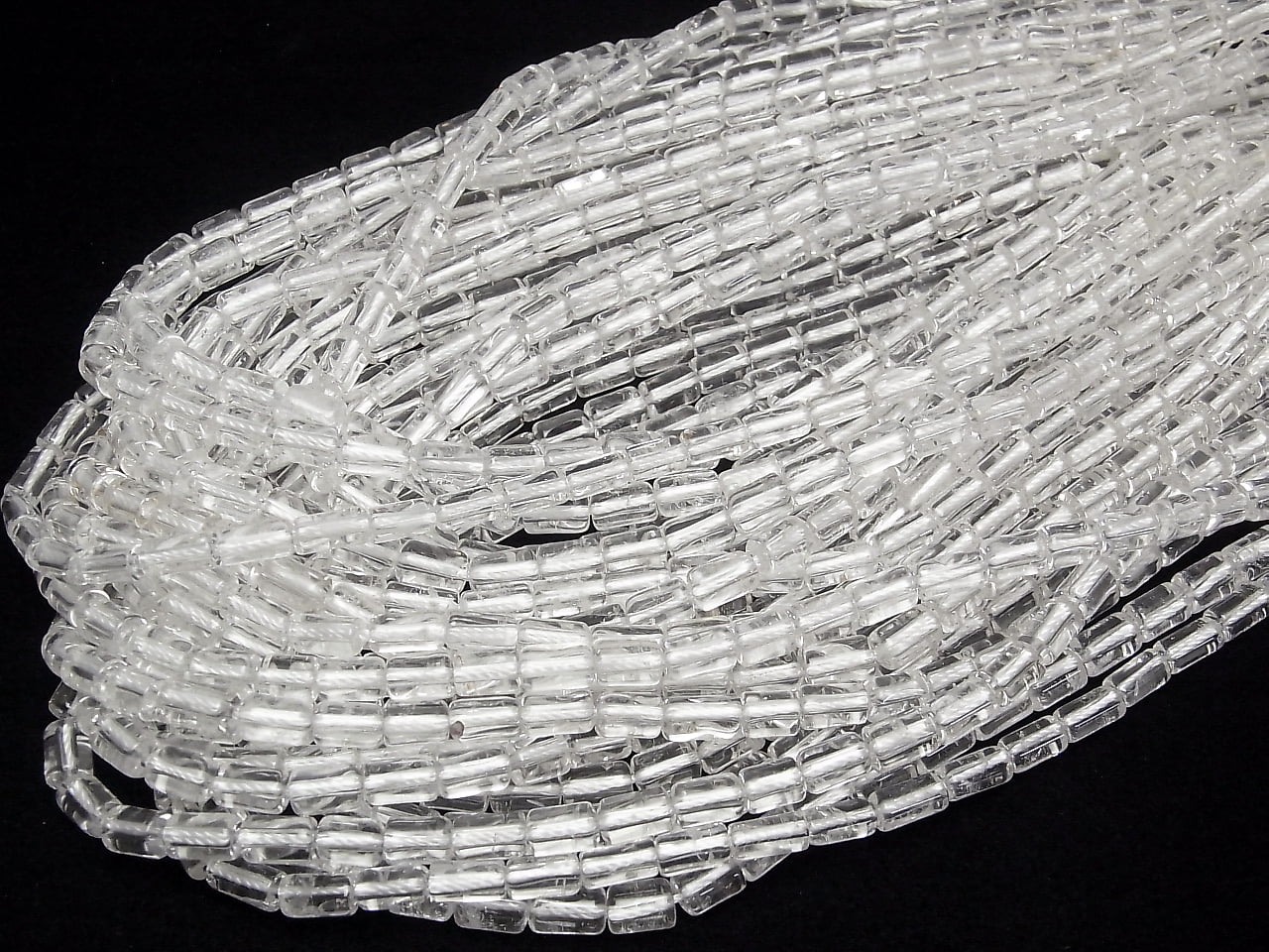 Kristall AAA Röhren 7x5x5mm halb oder 1 Strang Perlen (ca. 15 Zoll/38 cm)
