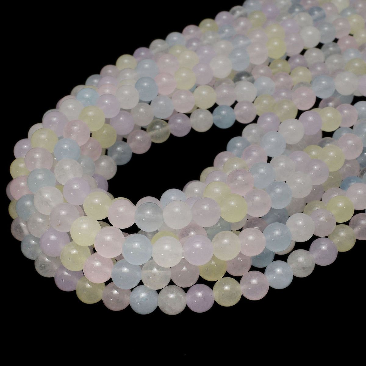 Multicolor Jade Round 8mm 1strand beads (aprx.15inch/36cm)