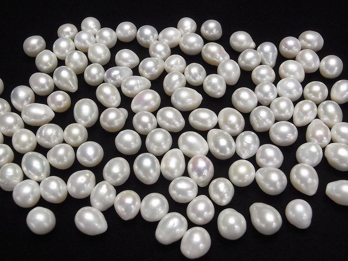 Fresh Water Pearl AA++ Loose Stone Drop - Potato 10-14mm White 3pcs