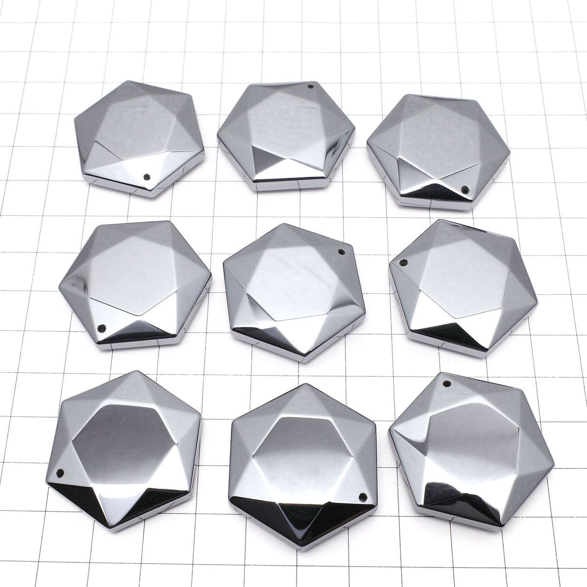 Terahertz Hexagram 35x31mm 1pc