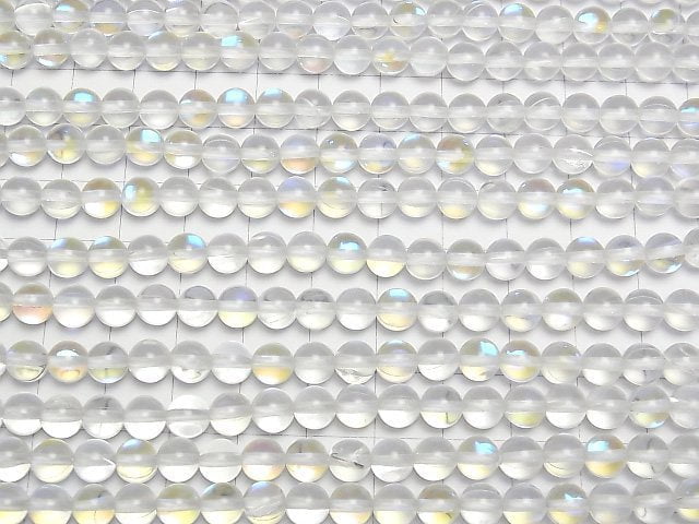 Luna Flash Round 6mm 1strand beads (aprx.15inch/36cm)