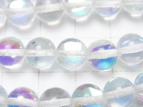 Luna Flash Round 8mm 1strand beads (aprx.15inch/36cm)