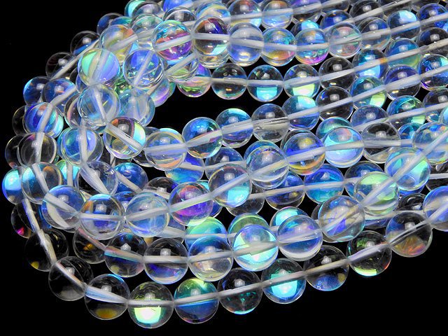 Luna Flash Round 12mm 1strand beads (aprx.15inch/36cm)