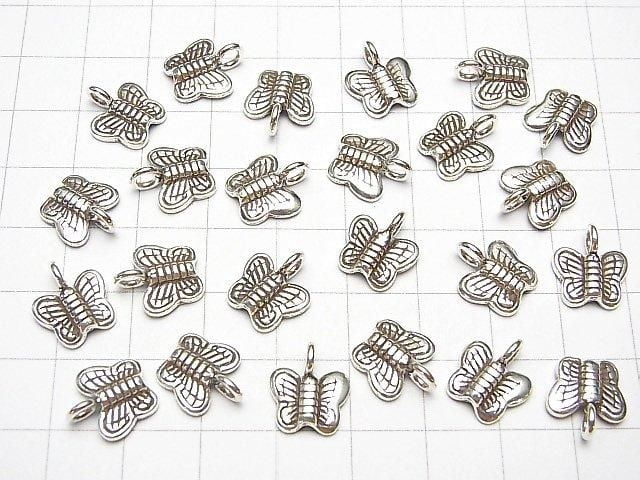 Karen Silver Butterfly Charm 12x11x2.5mm 1pc