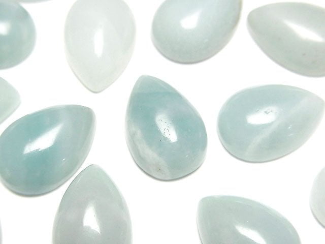 Amazonit AA++ tropfenförmiger Cabochon 14x10mm 4 Stück