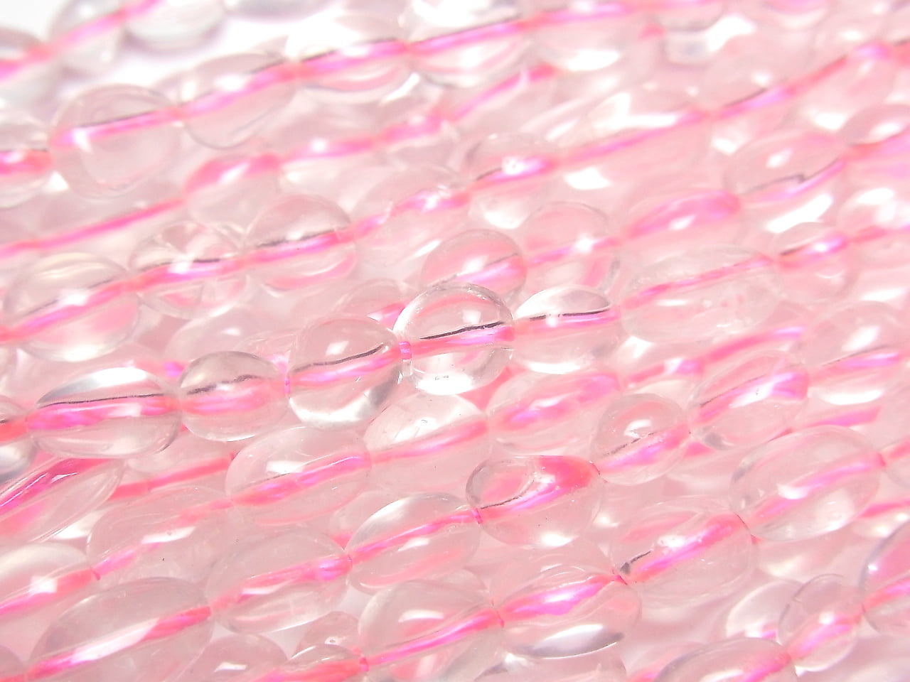 Rose Quartz Small Size Nugget 1strand beads (approx. 14 inches/35 cm)