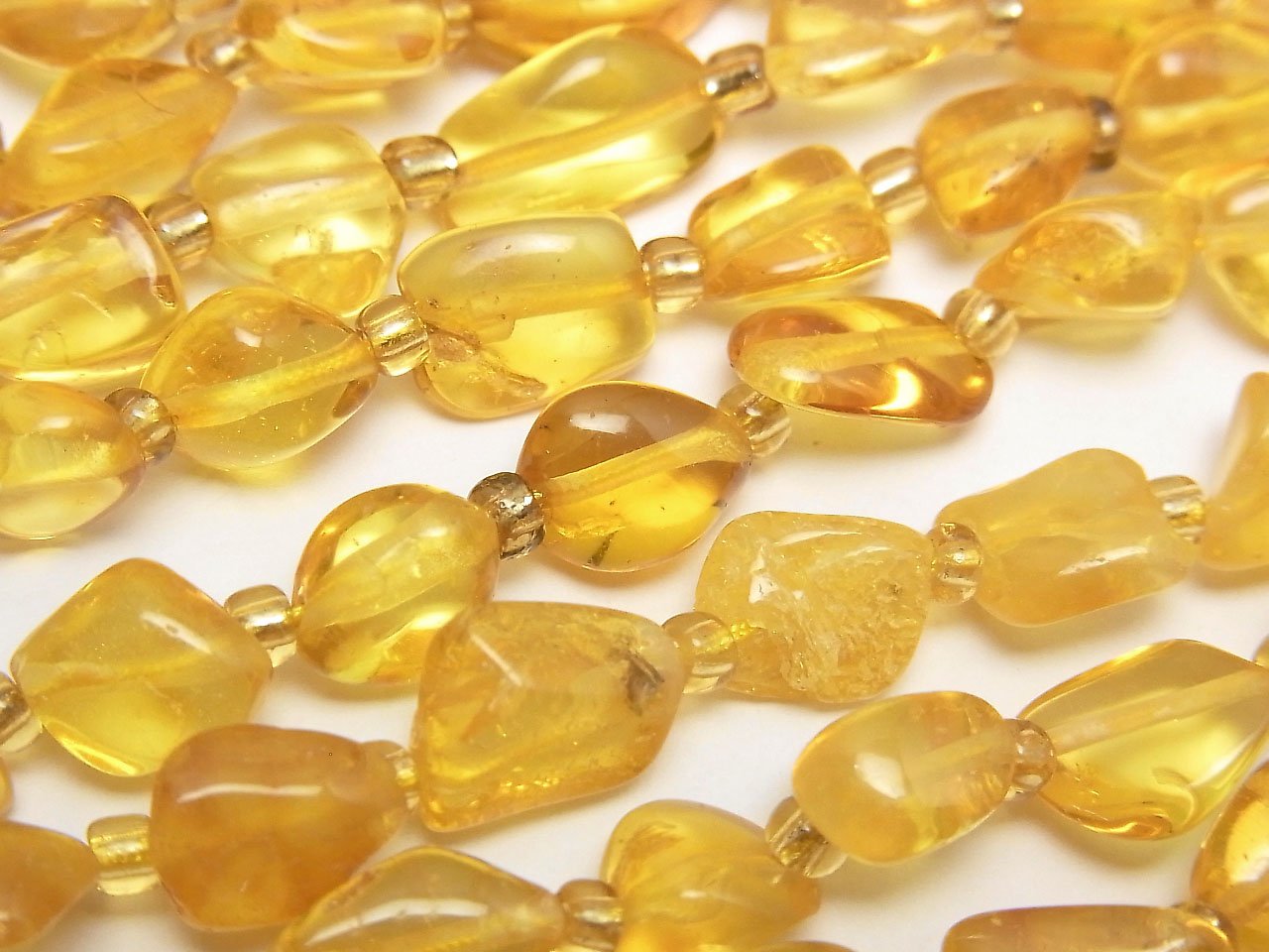 Baltic Amber Tube-Nugget 1strand beads (aprx.13inch/32cm)