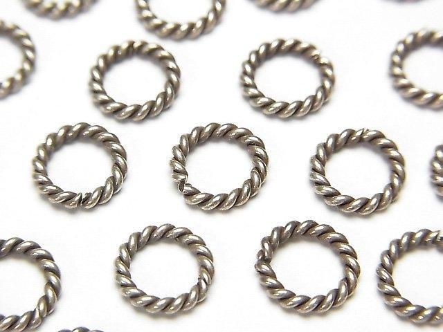 Silver 925 Rope Rings (Open/Close Type) 4mm, 5mm, 6mm, 8mm, 10mm (10pcs)