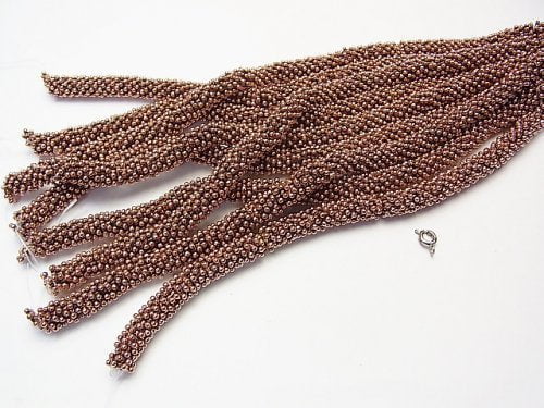 Copper Rondelle 8x8x2mm Oxidized Finish half or 1strand beads (aprx.7inch/18cm)