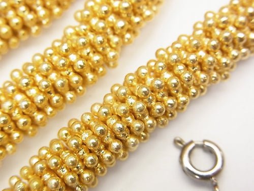 Copper Rondelle 8x8x2mm 18KGP half or 1strand beads (aprx.7inch/18cm)