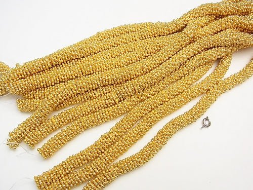 Copper Rondelle 8x8x2mm 18KGP half or 1strand beads (aprx.7inch/18cm)