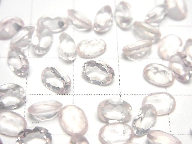 High Quality Rose Quartz AAA Undrilled Oval Faceted 7x5x3mm 5pcs $5.79!