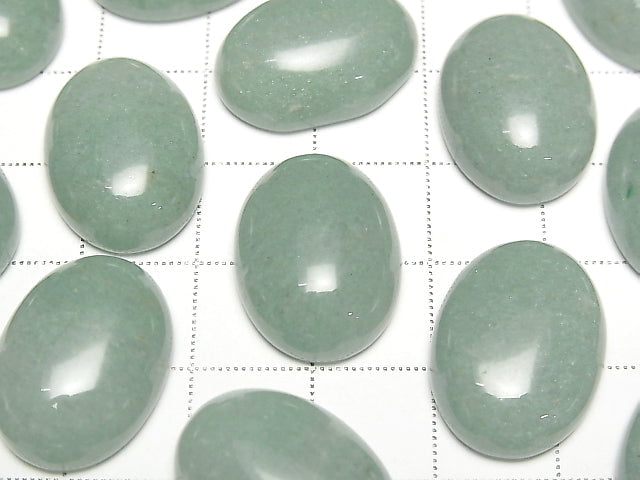 Grüner Aventurin ovaler Cabochon 20 x 15 mm 1 Stück