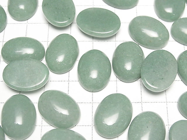 Grüner Aventurin ovaler Cabochon 20 x 15 mm 1 Stück