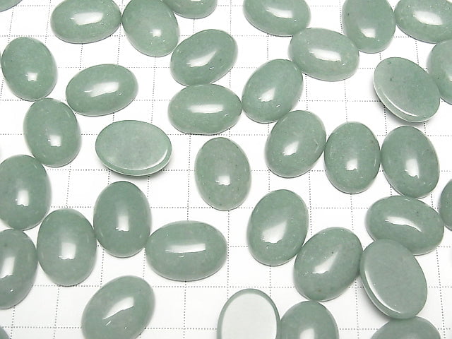 Grüner Aventurin ovaler Cabochon 20 x 15 mm 1 Stück