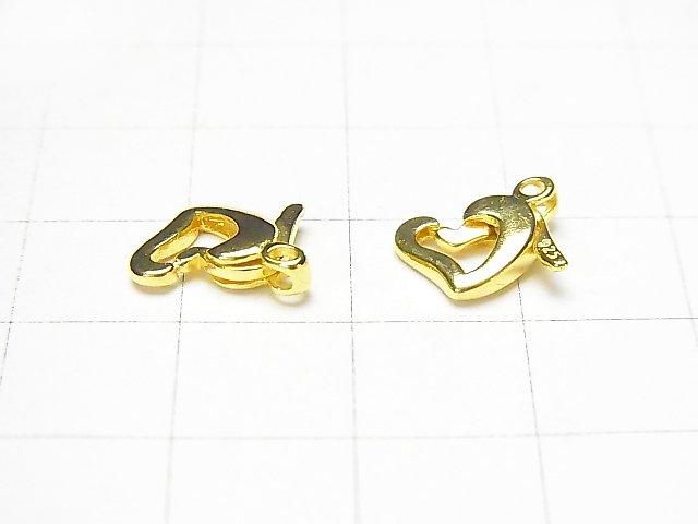925純銀彈簧扣 8x11x3mm 心形 2顆