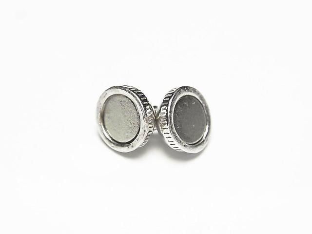 Silver 925 Magnetic Clasp 14x8x8mm Round 1 pair (2 pieces)