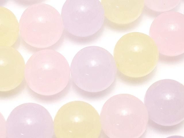 彩色混合玉石圓珠 12毫米 1串 (約15英吋/36公分)