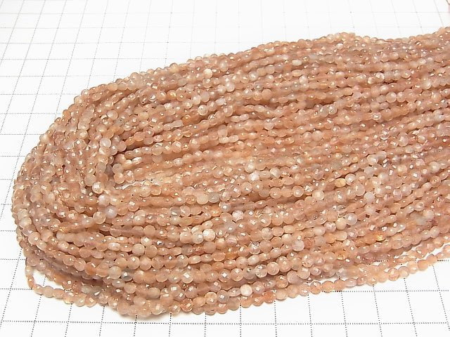 Sonnenstein AA++ Facettiert Münze 4x4x2mm 1strang Perlen (ca. 15 Zoll / 37 cm)