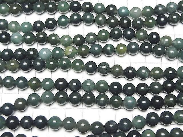 綠瑪瑙圓珠 8mm 1串 (約15英吋/36公分)