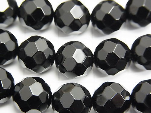 Onyx 32Faceted Round 10mm 1strand beads (aprx.15inch/37cm)
