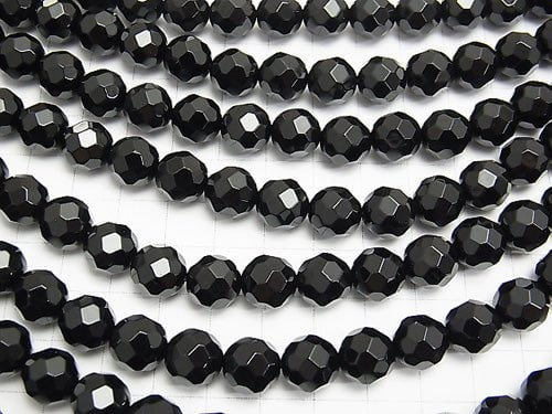 Onyx 32Faceted Round 10mm 1strand beads (aprx.15inch/37cm)