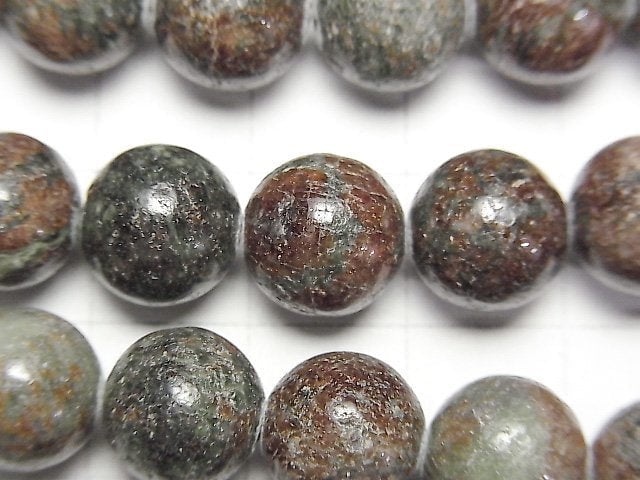 Eclogite Round 10mm half or 1strand beads (aprx.15inch/38cm)