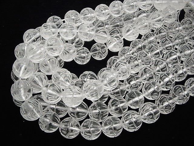 Crystal Quartz AAA Lotus Carving 16mm 1/4 or 1strand beads (aprx.15inch / 36cm)