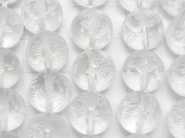 Dragon (Four Divine Beasts) 2 Carved! Crystal Quartz AAA Round 10,12,14,16mm 1/4 or 1strand