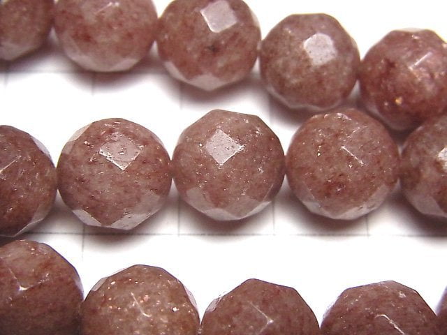 Muscovite 64Faceted Round 12mm half or 1strand beads (aprx.15inch/38cm)